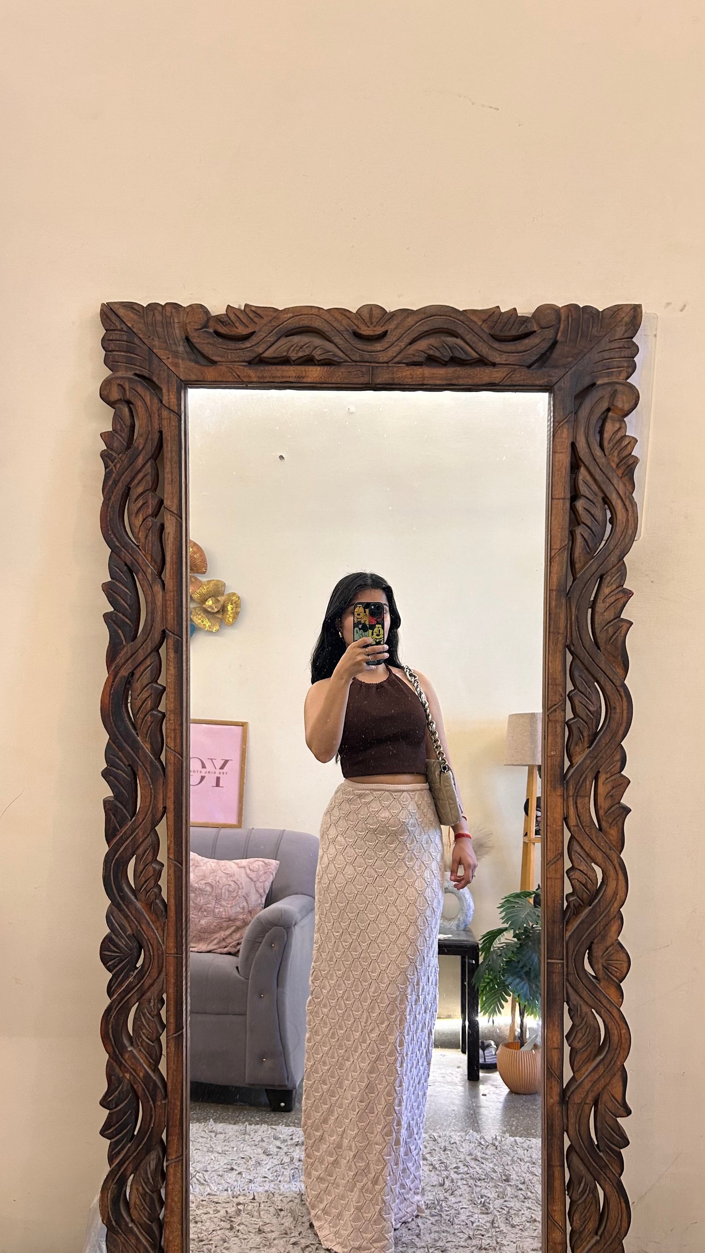 26)crochet skirt with layer waist 28-30 L-43
