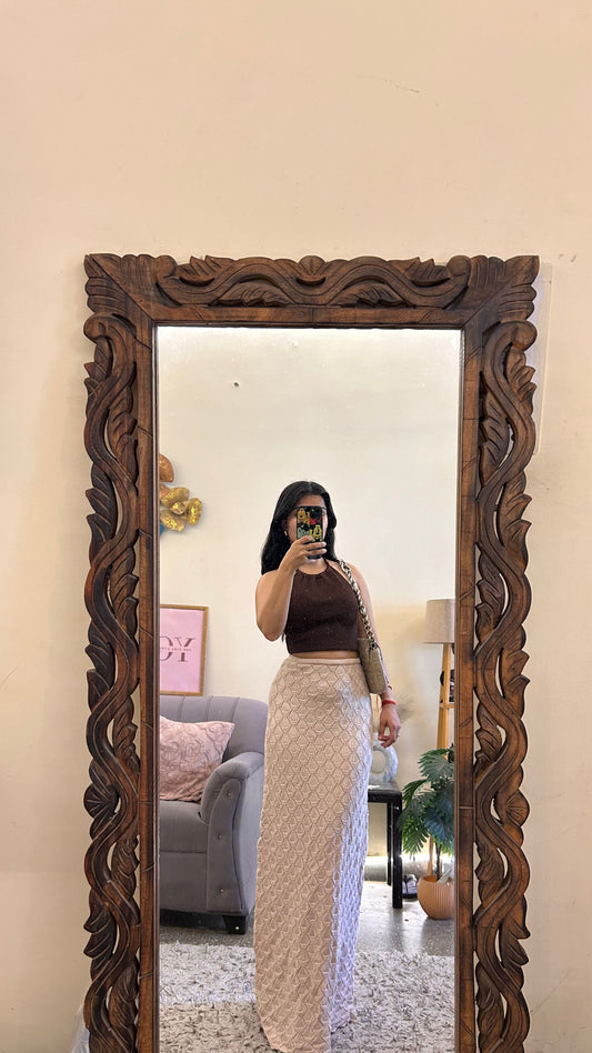 26)crochet skirt with layer waist 28-30 L-43