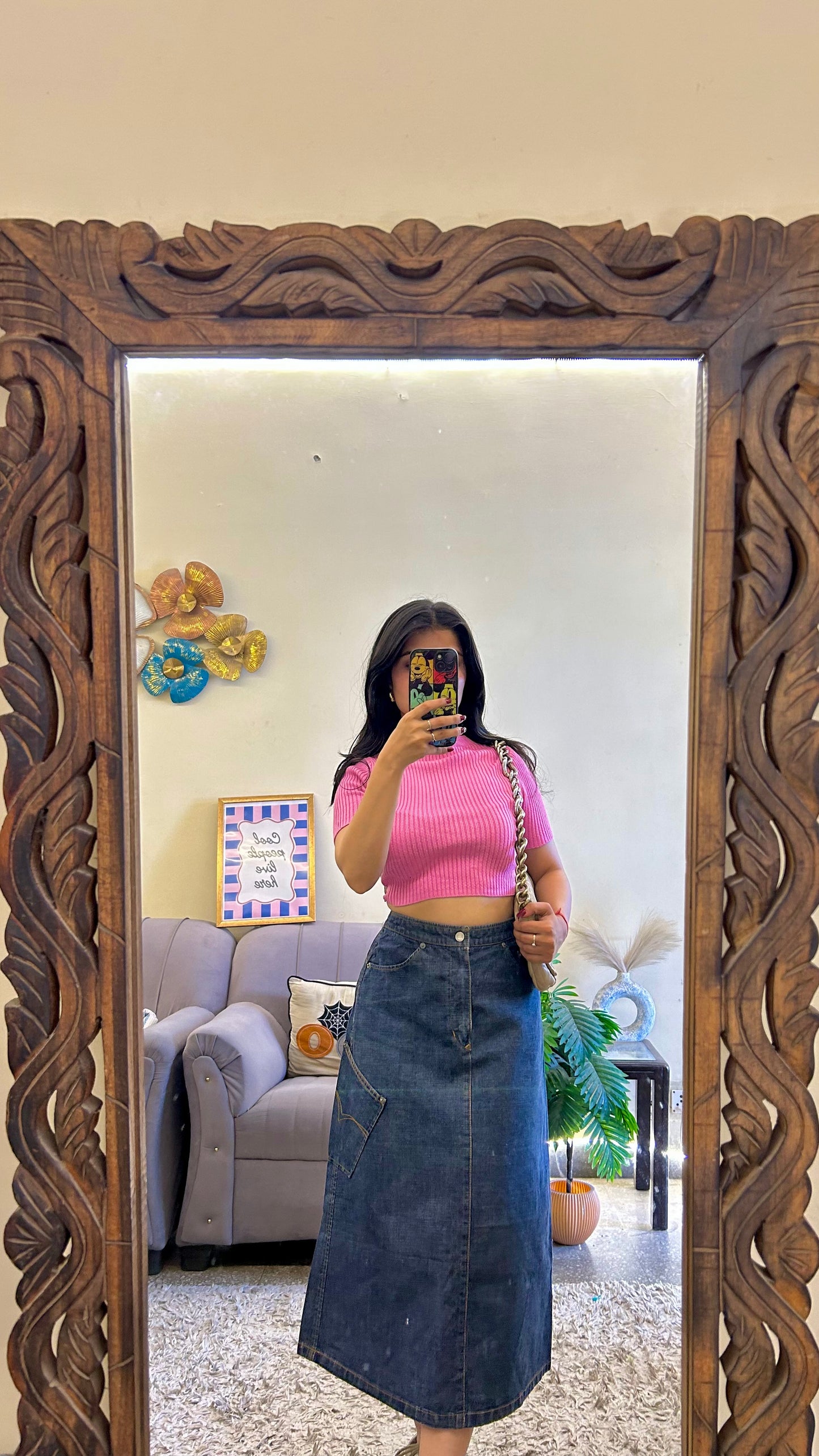 5) Korean skirt 27 waist/l:27