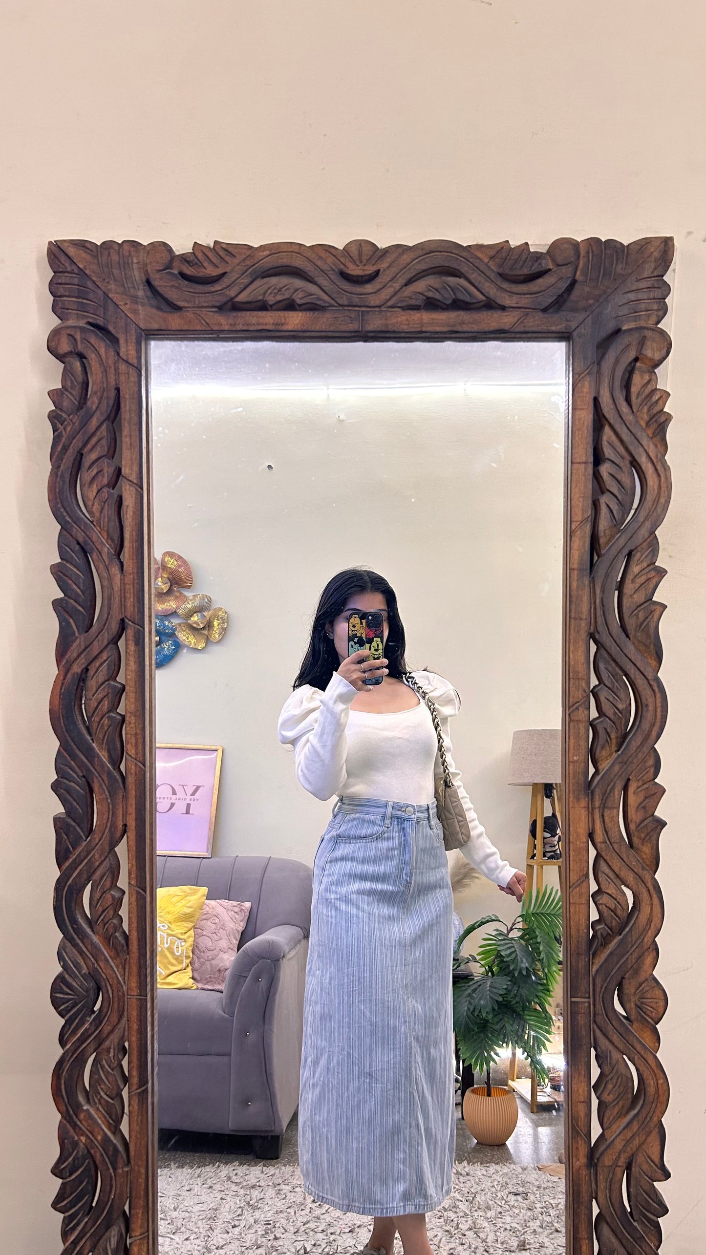 24)korean skirts waist - 26/L 32