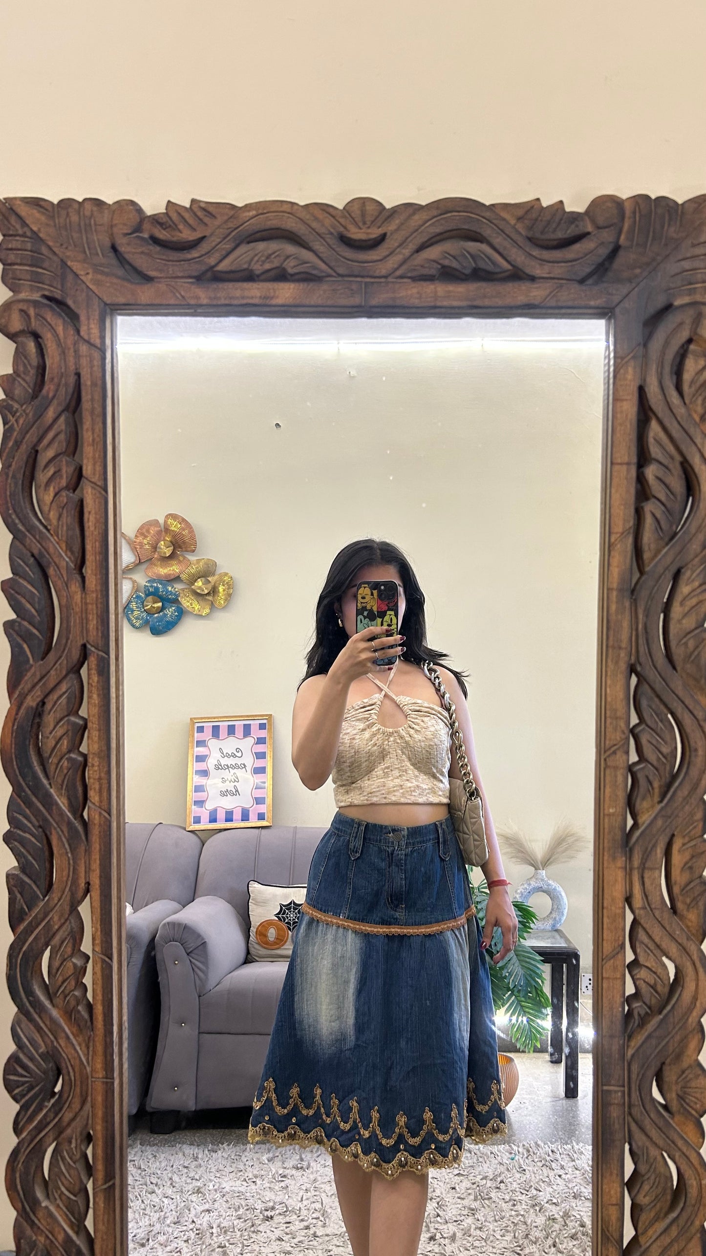24) Korean skirt 32 waist/l:23