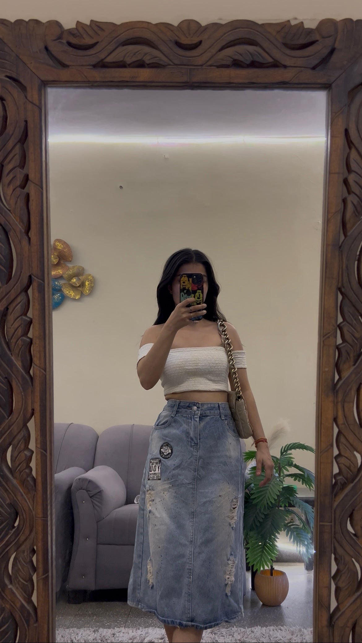 Korean skirt 29 waist/l:26