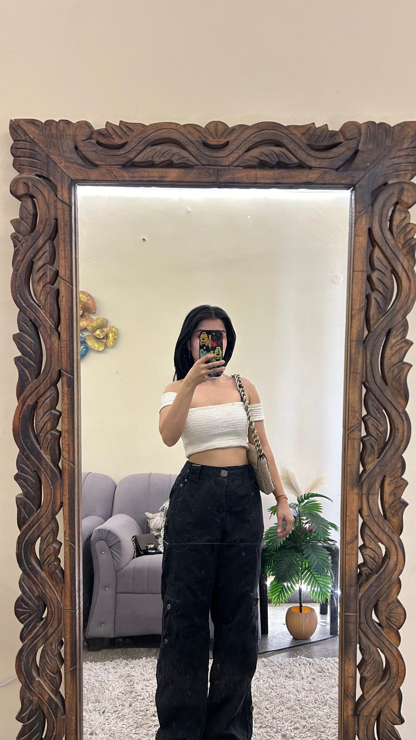 75) cargo pants 36 waist/ rise:12inch
