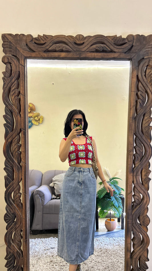 57) Korean skirt 28 waist/l:28