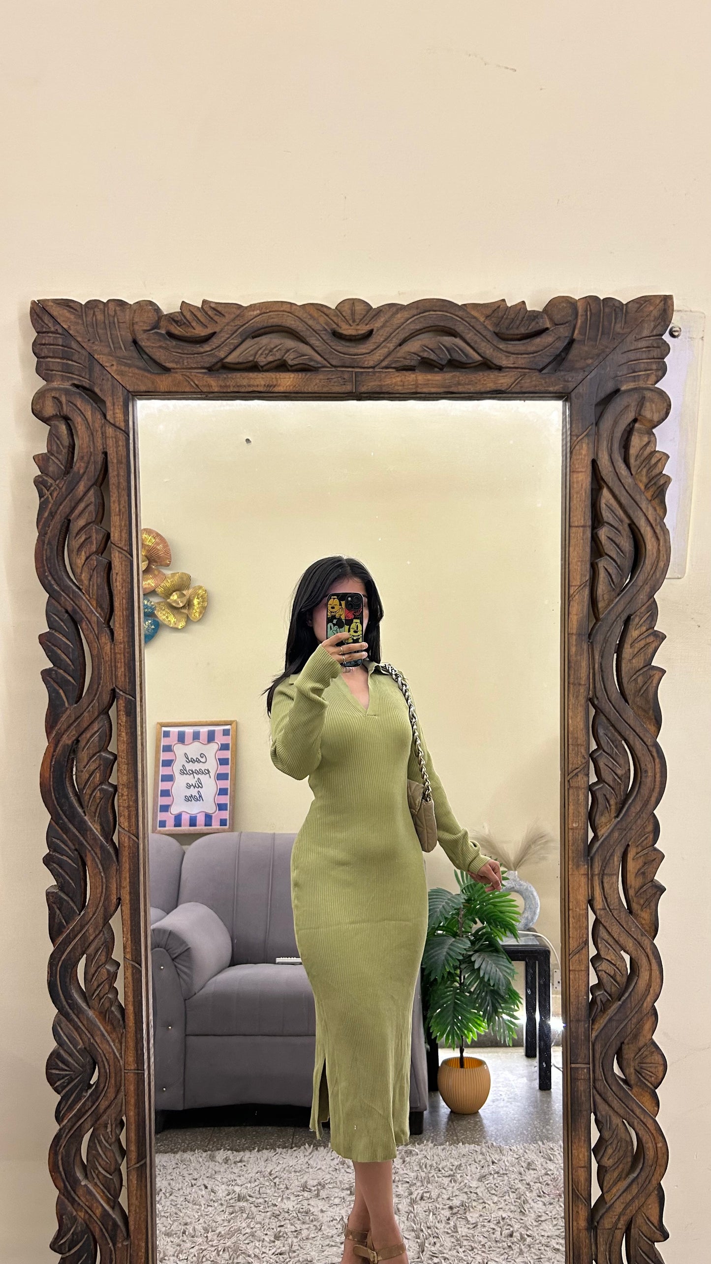 Collar dress 32-36 bust/l:43
