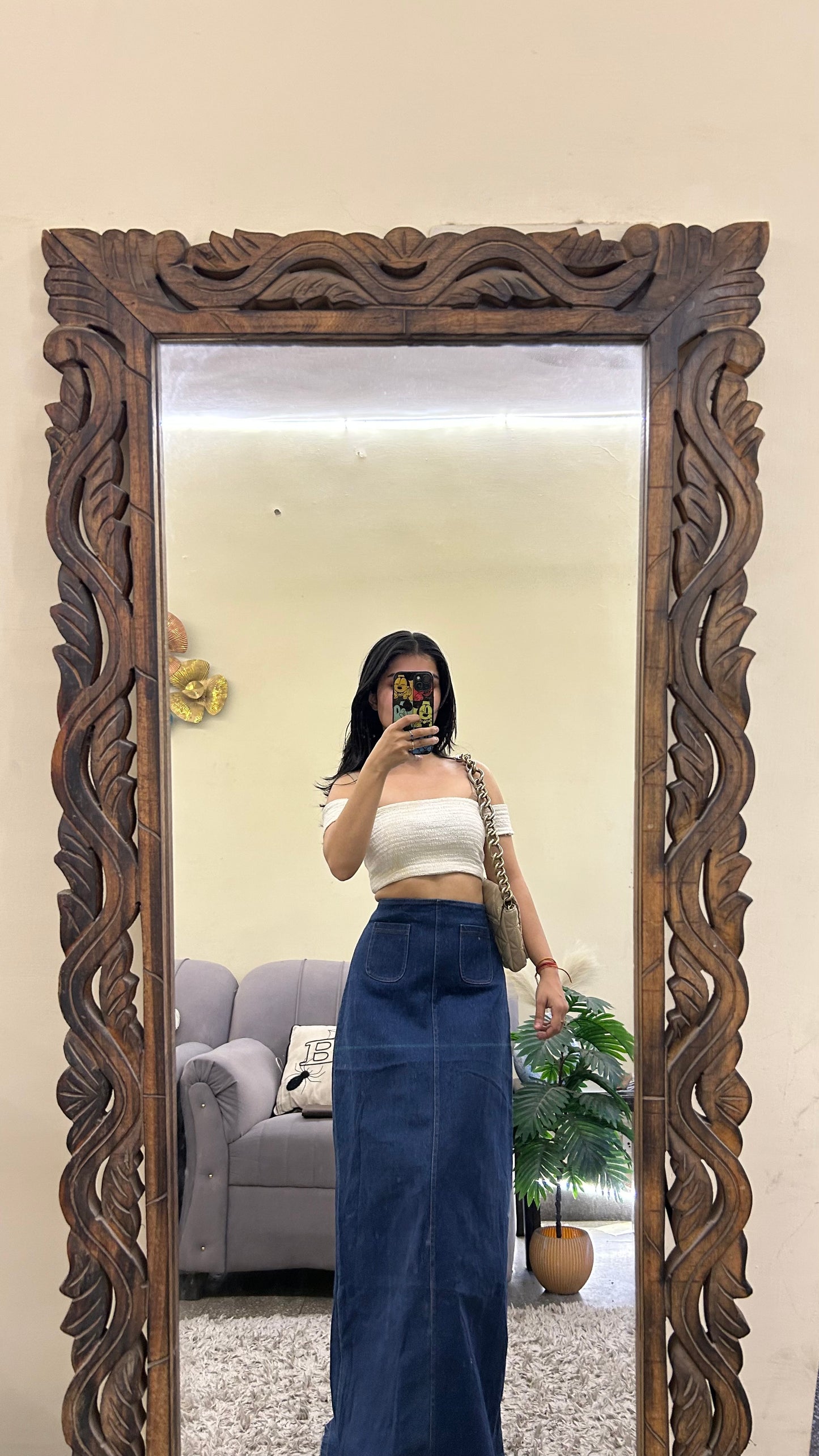 25) korean skirt 27 waist/l:38