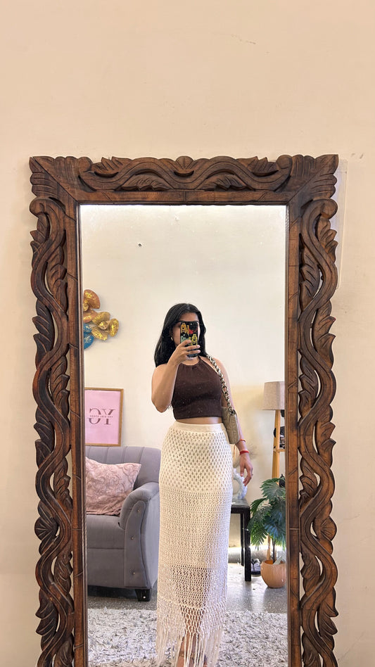 25)crochet skirt with layer waist 32-34 L-38