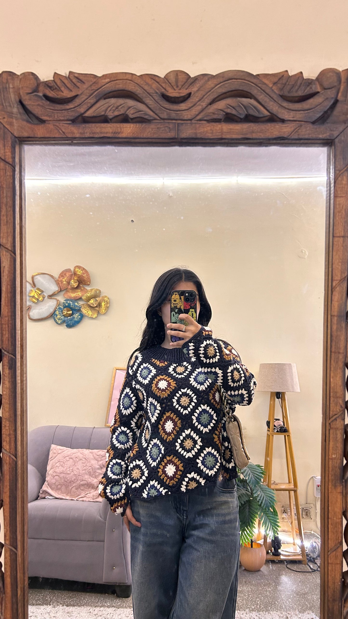 31)semi-winter cute top bust- s(zara)