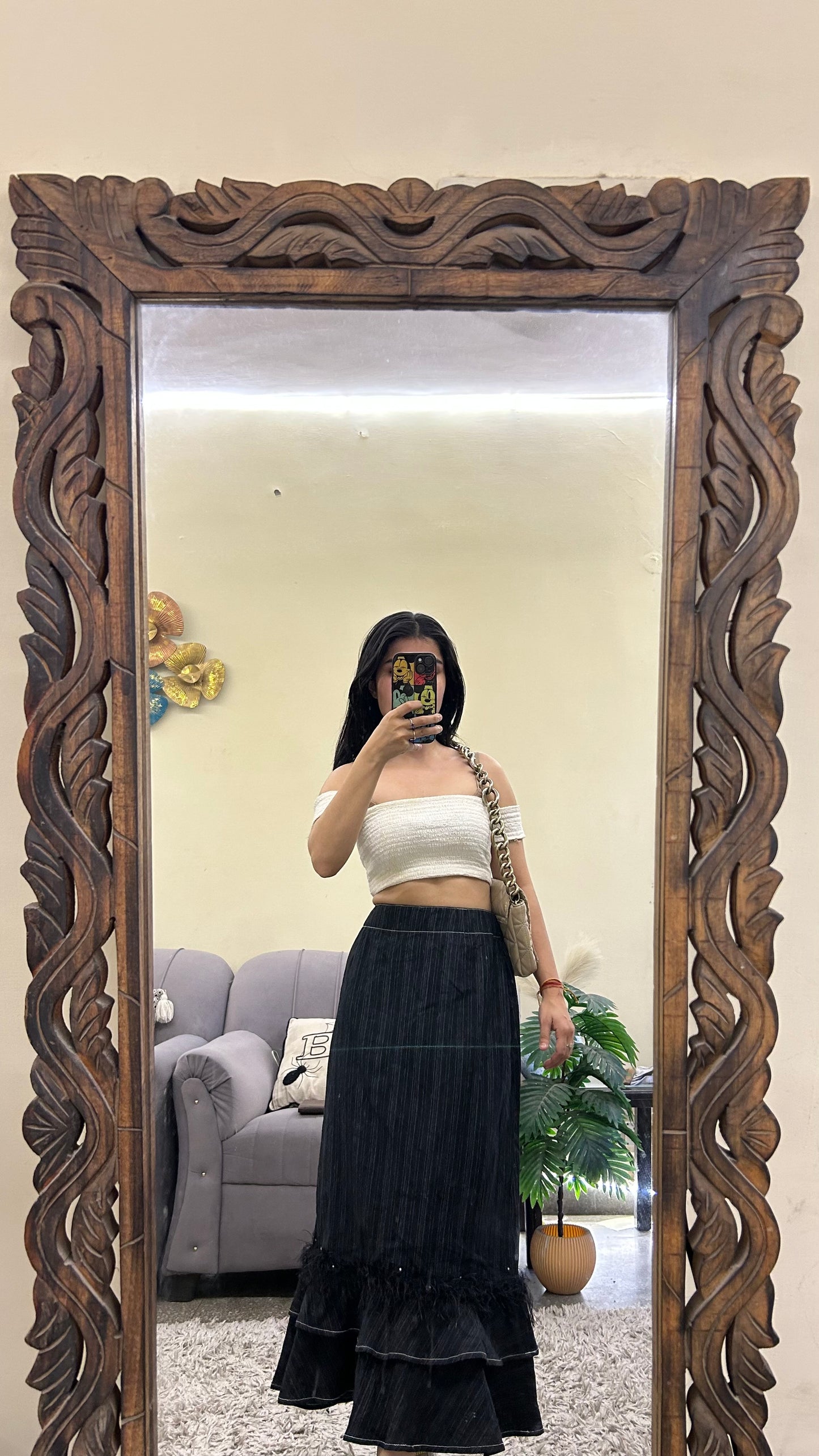 24) korean skirt 30 waist/l:30