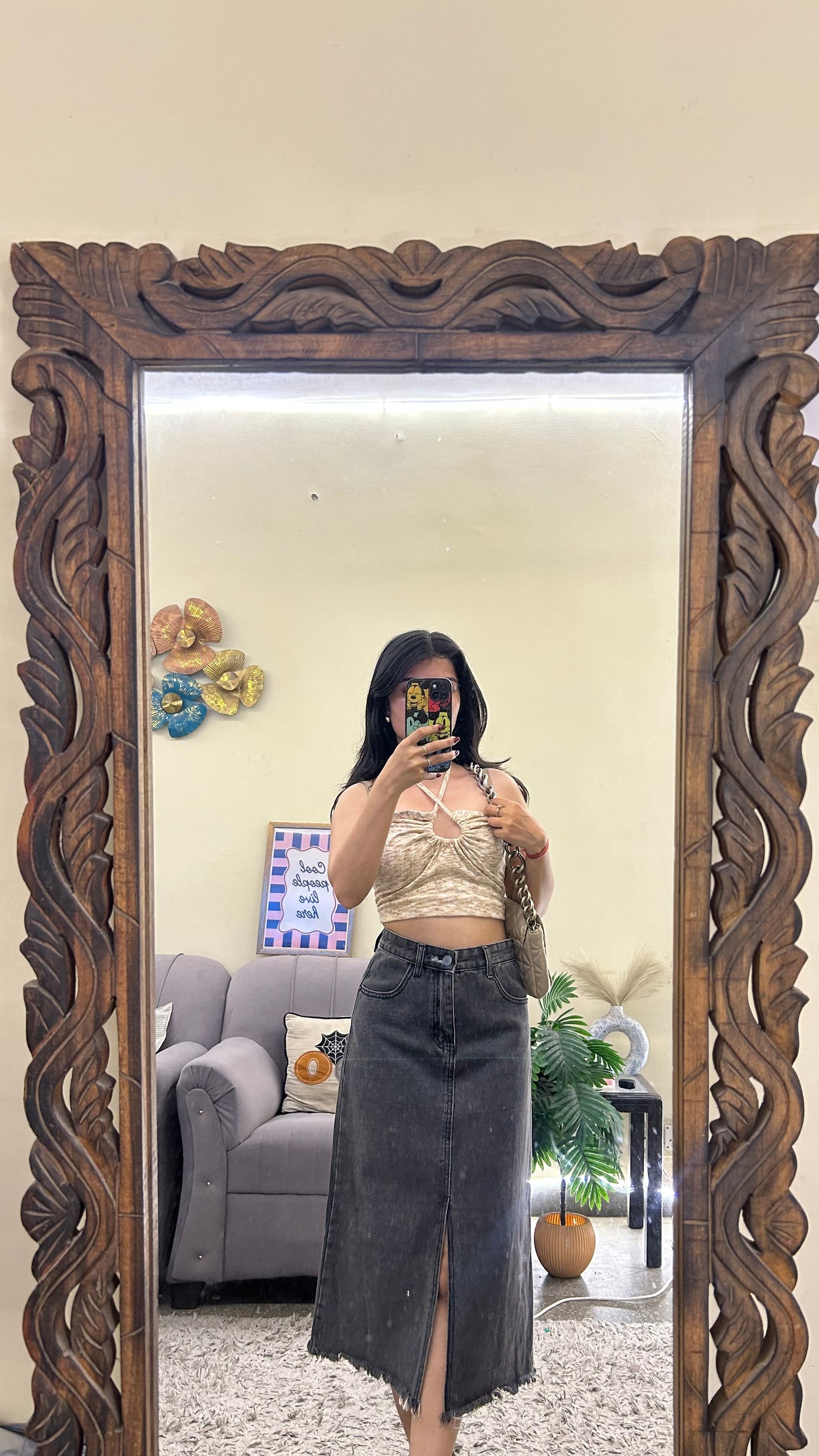 94) Korean skirt 26 waist/l:27