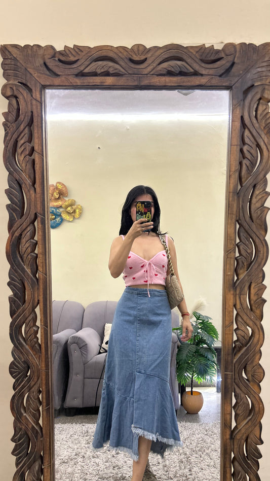 72) korean skirt 31 waist/l:30