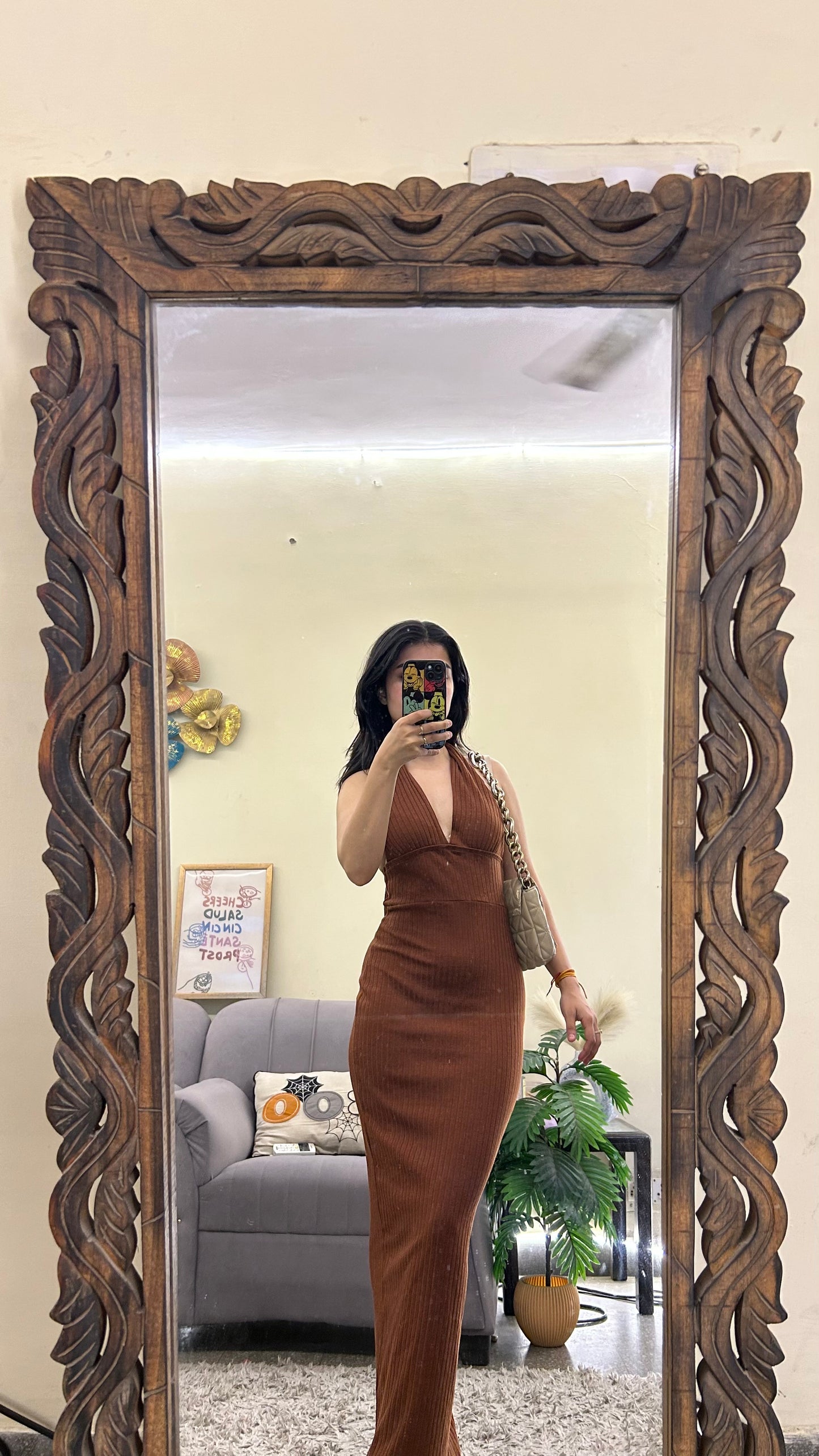 Halter neck dress 30-32 bust /l:52