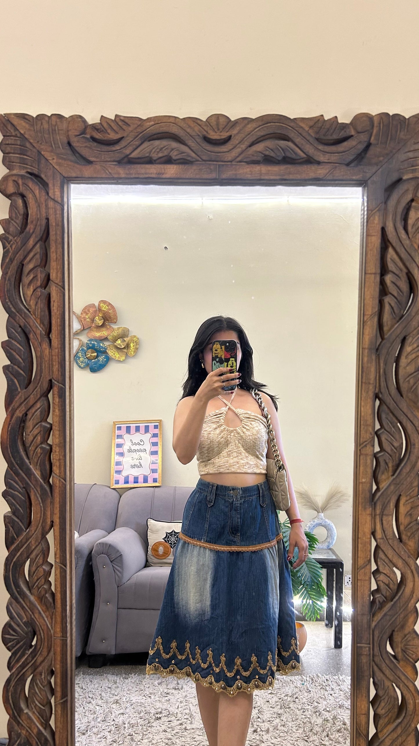 24) Korean skirt 32 waist/l:23