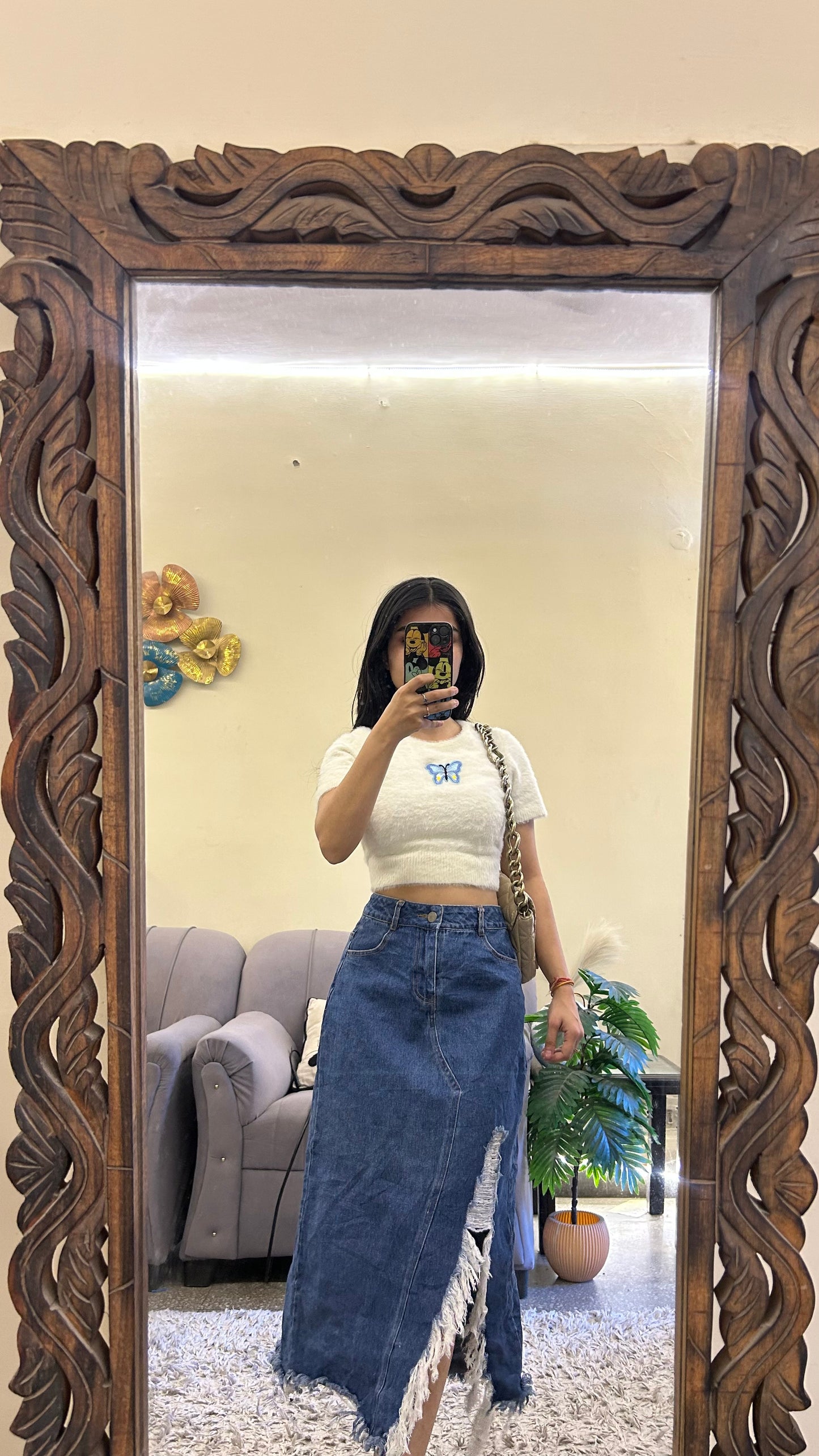 51) korean skirt 28 waist/l:29