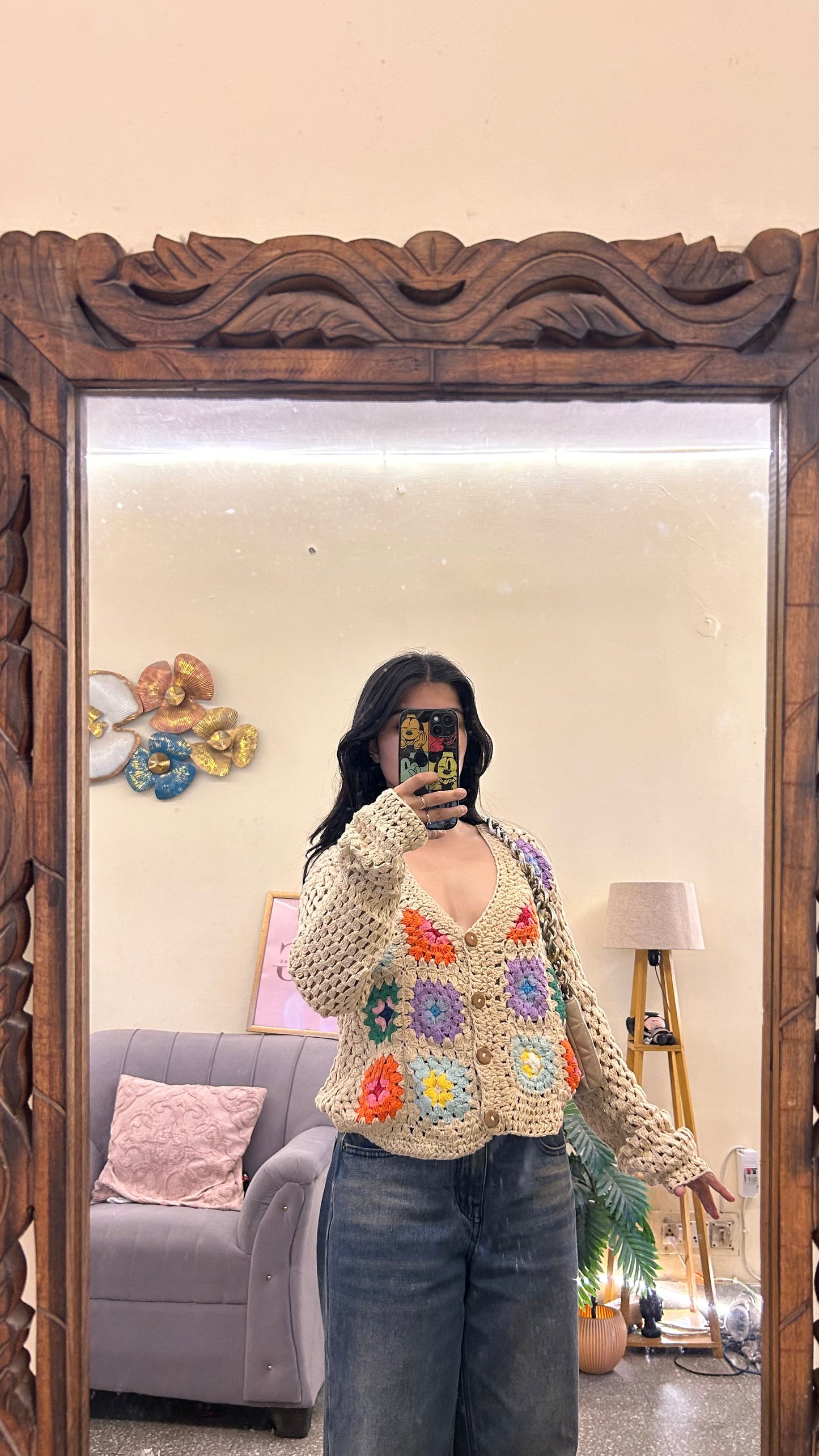 38)semi-winter cute top bust-32-34