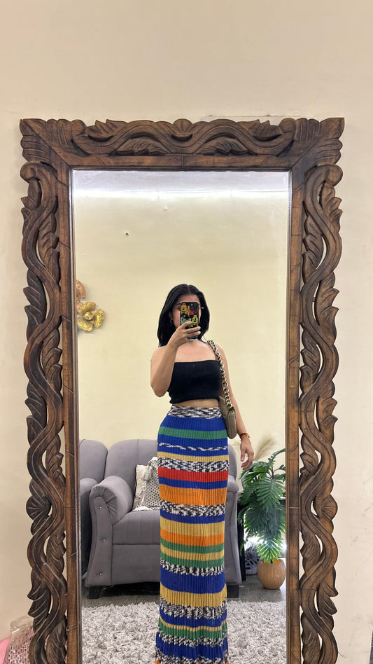 Zara Crochet skirt beautiful ( layer ) 28-32 waist/l:38