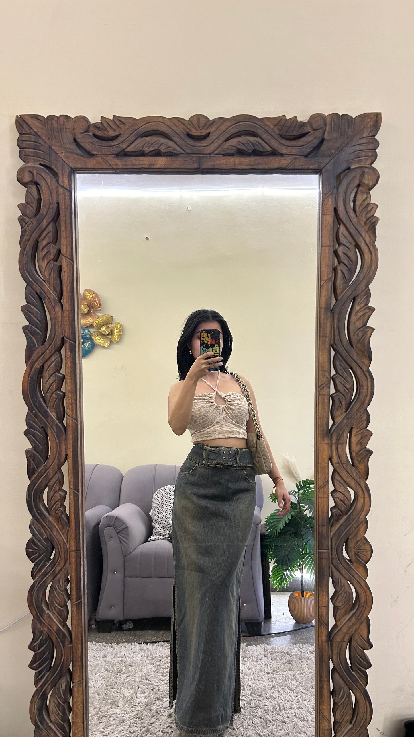 17) long skirt 32 waist/l36