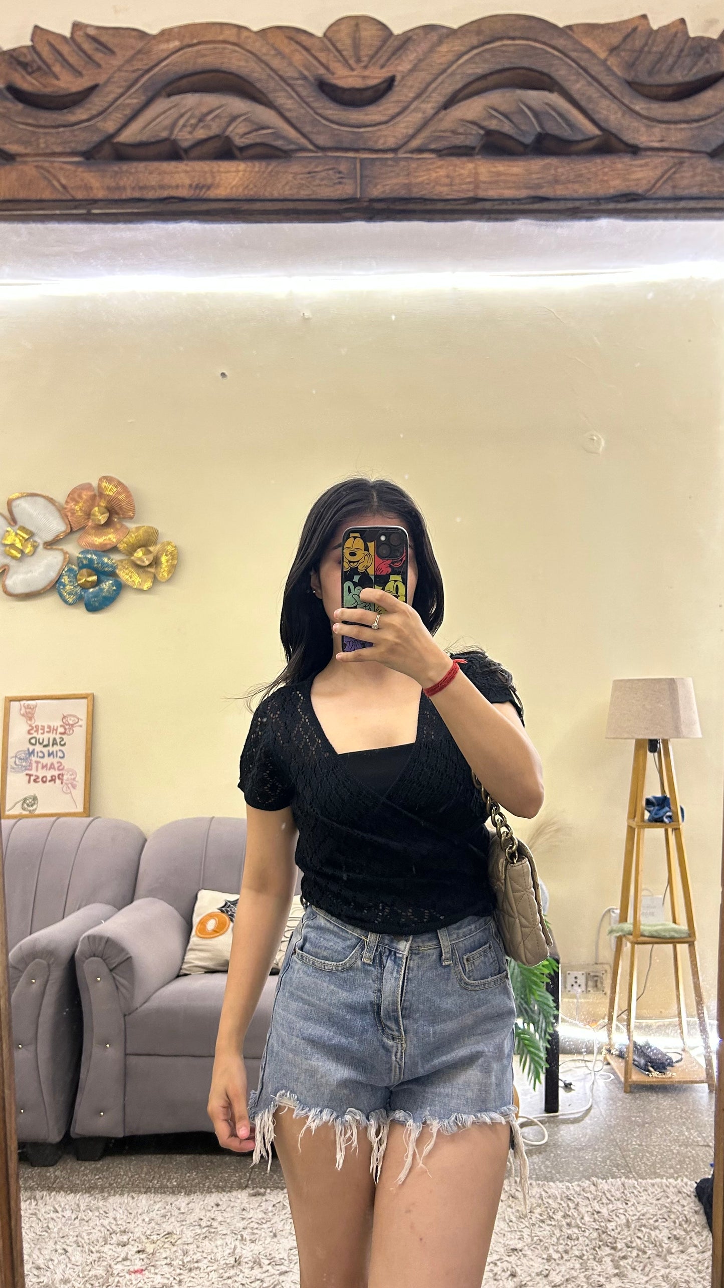 Cute wrap around top 32-34 bust