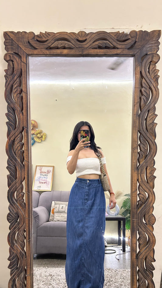 60) Korean skirt 36 waist/l:37