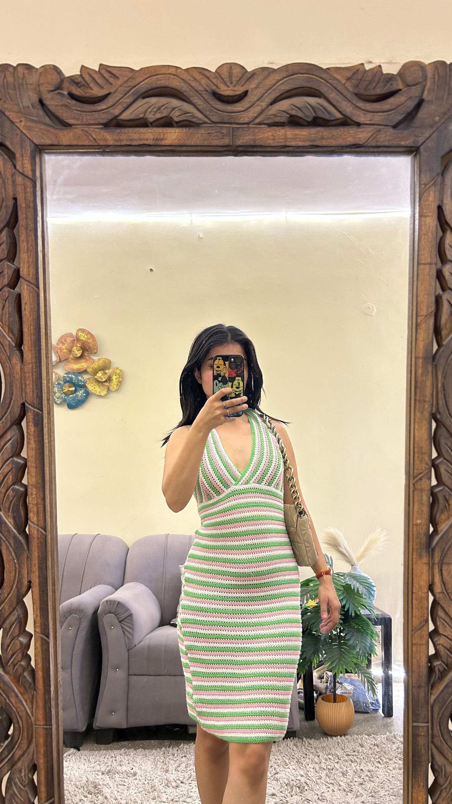 Crochet dress 34-36 bust/l:40