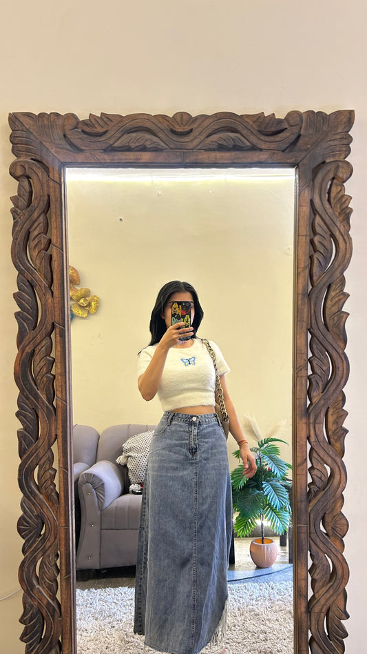 41) Korean skirt 36 waist/l:31