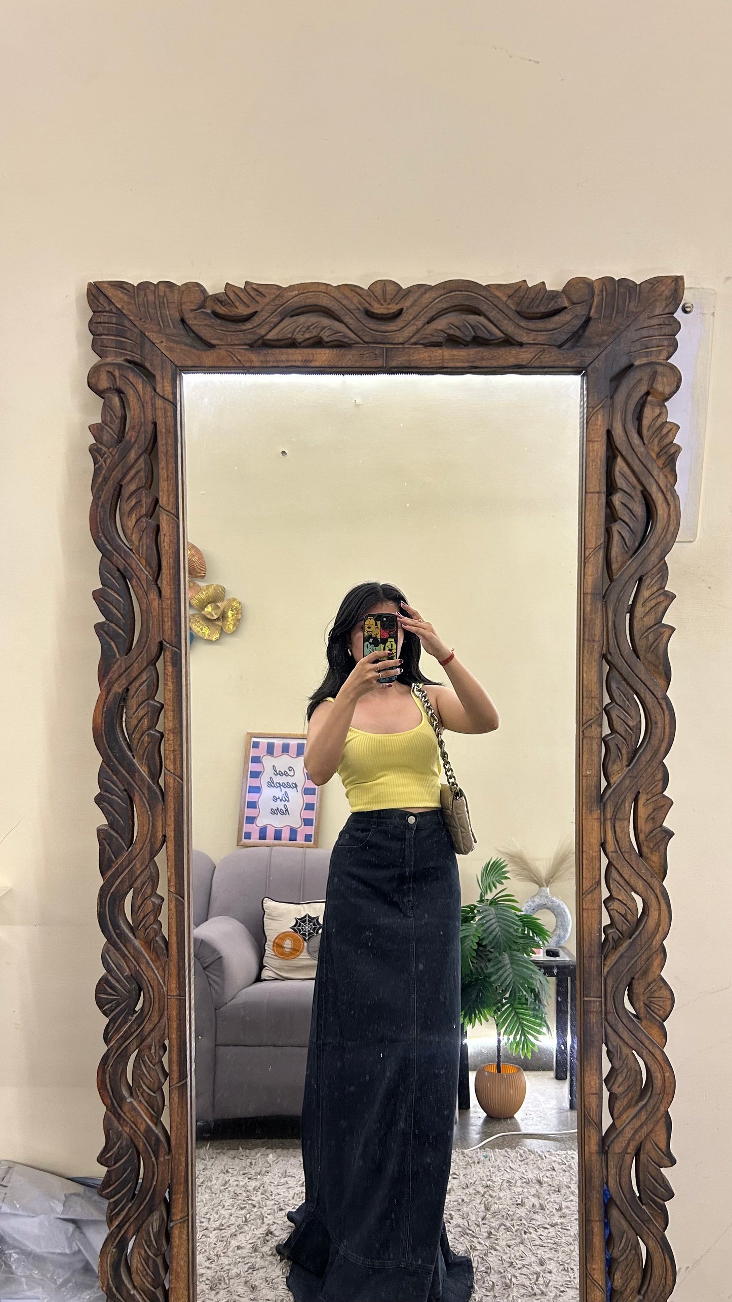 78) Korean skirt 30 waist/l:42