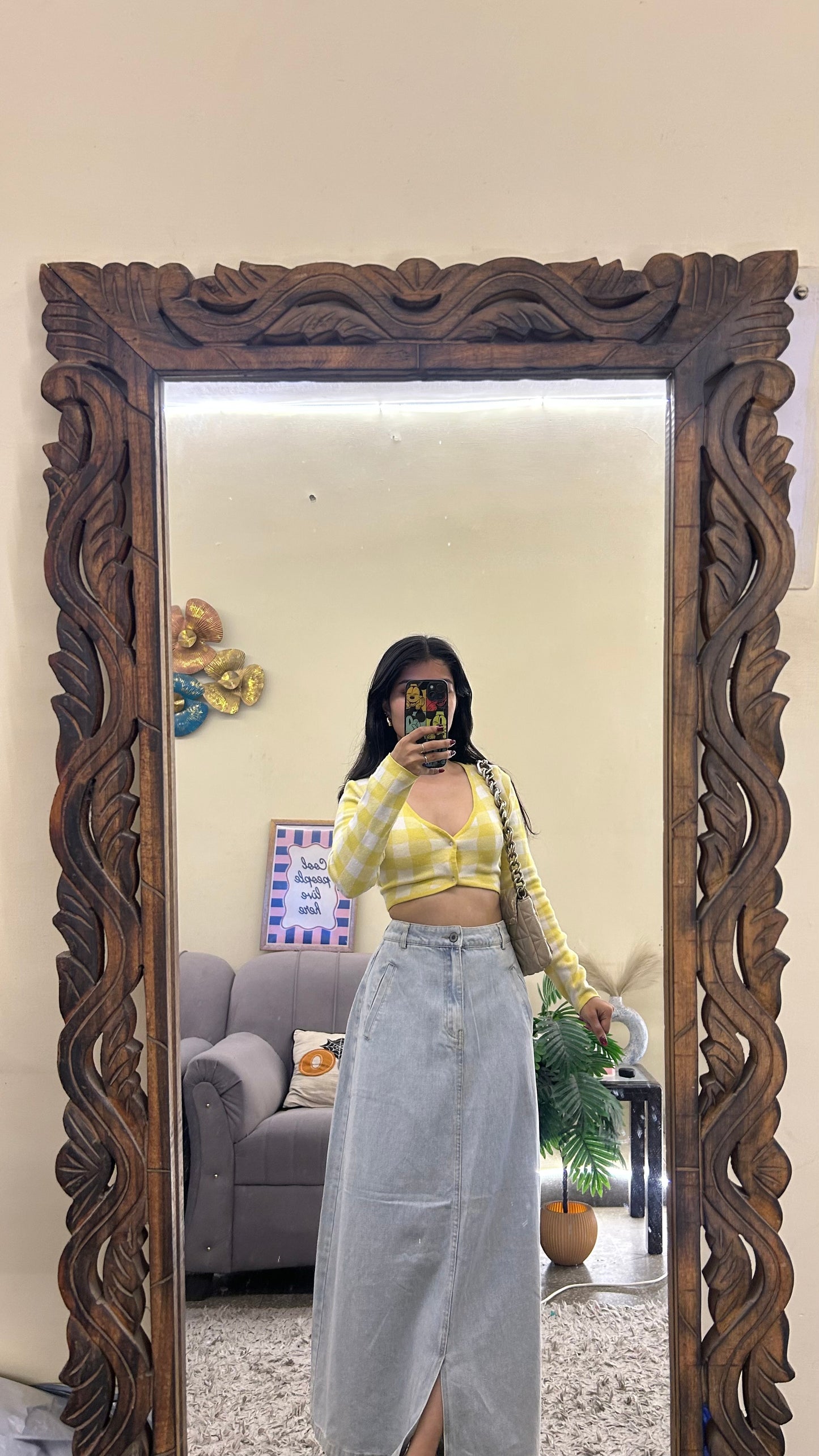 46) Korean skirt 28 waist/l:34