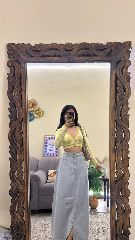 46) Korean skirt 28 waist/l:34