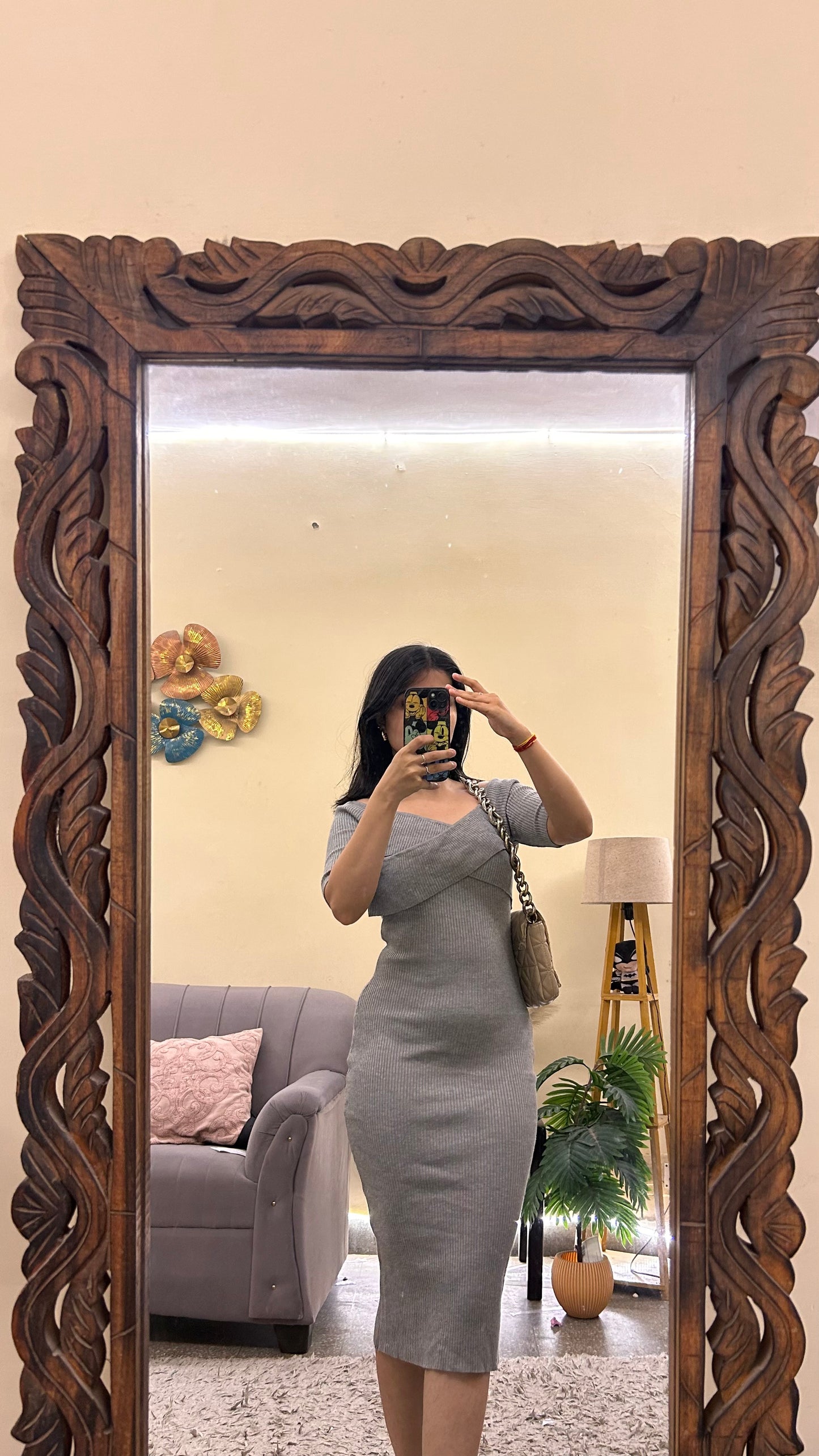 134 cute short dress bust-30-32 / L -33