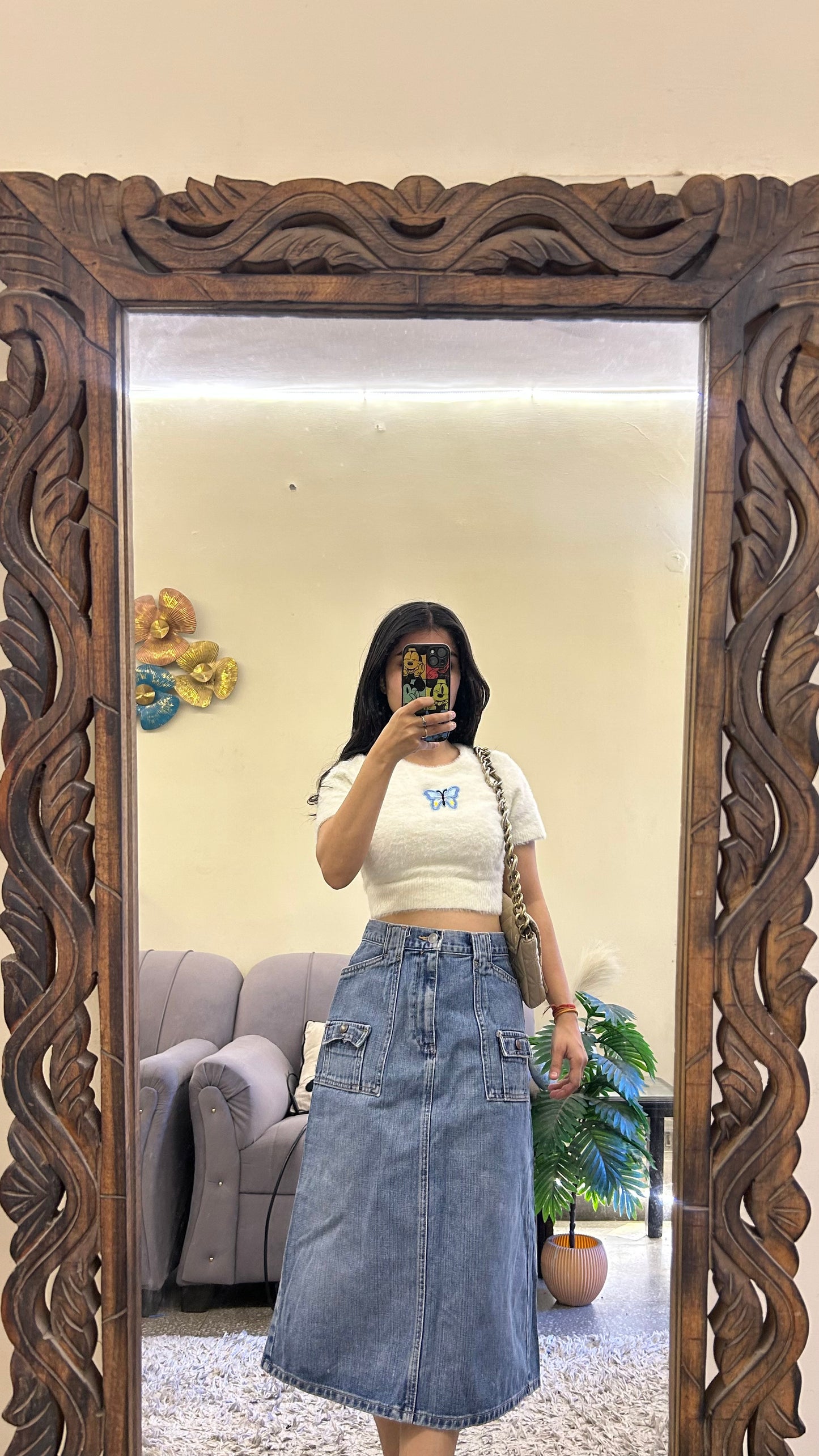 47) korean skirt 30 waist/l:26