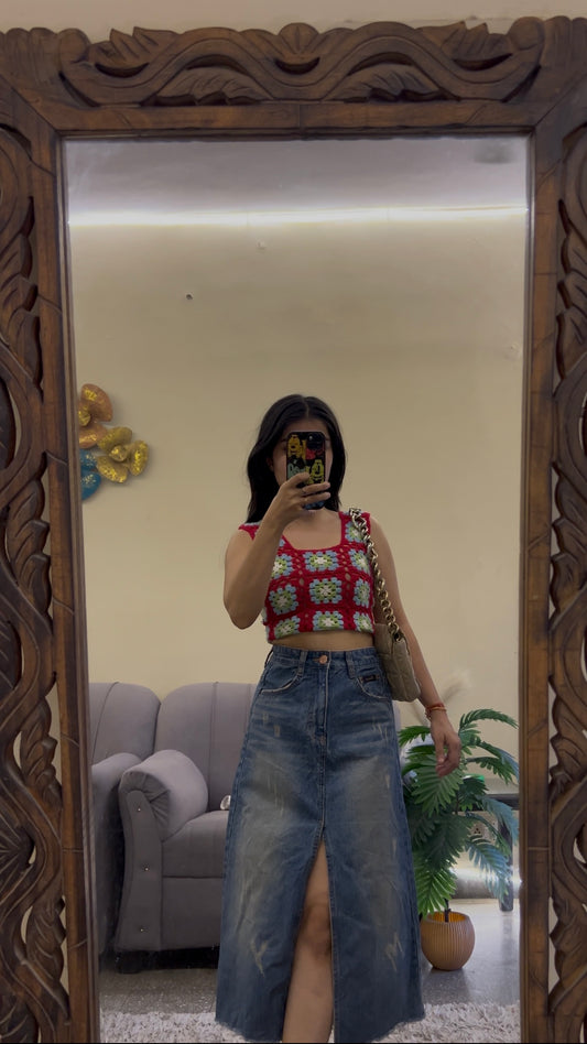 Korean skirt 26-27 waist/l:28