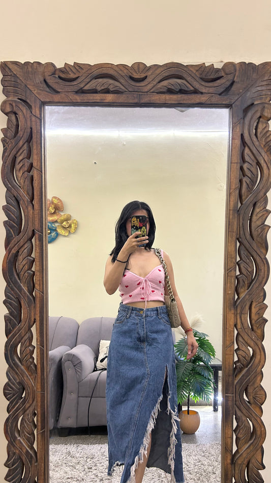 60) korean skirt 27 waist/l:30