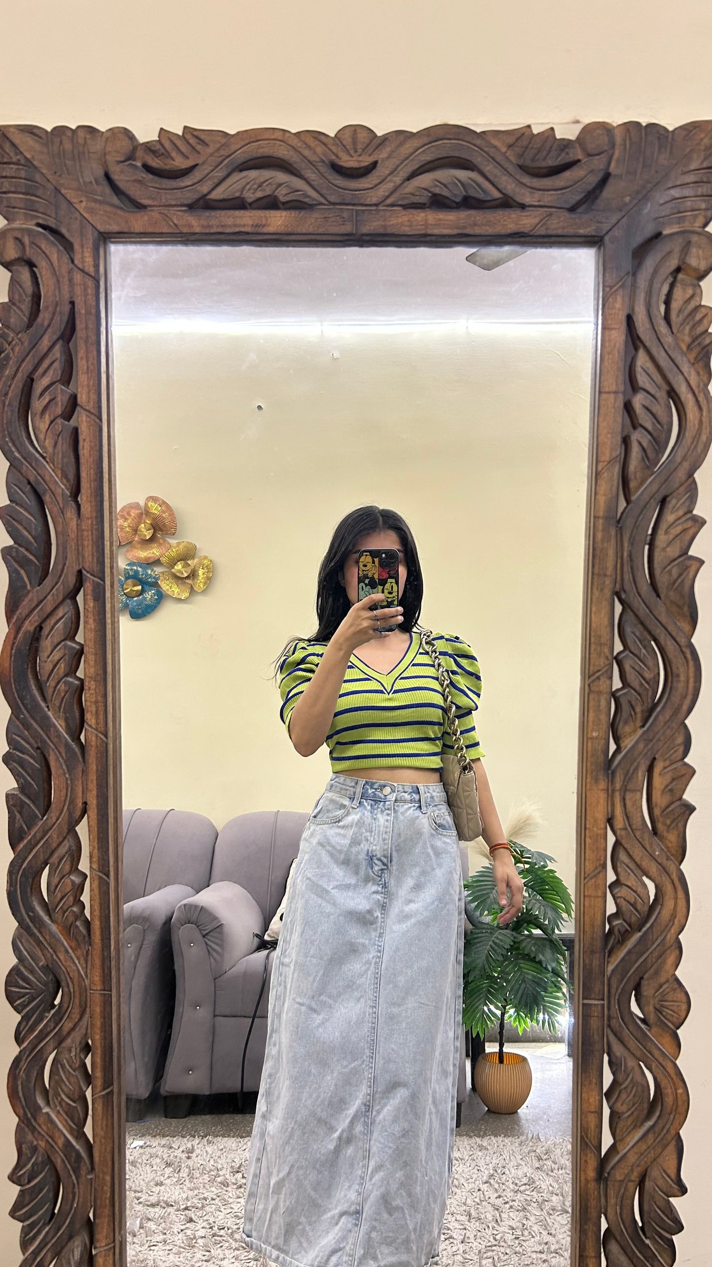 86) Korean skirt 28 waist/l:32