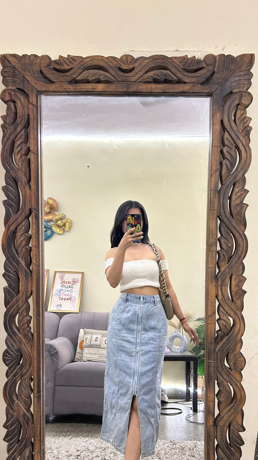 68) h&m skirt 30 waist/l:29