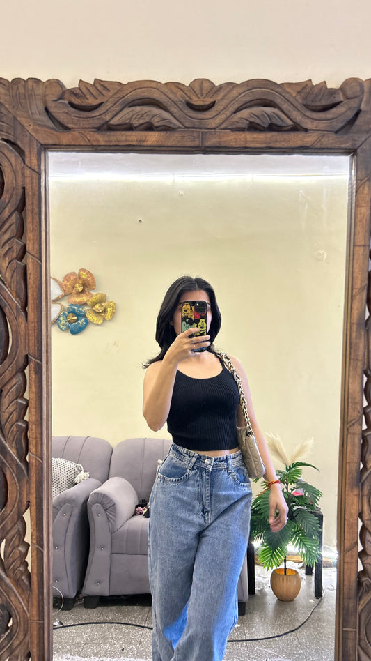 Basic black top 34 bust