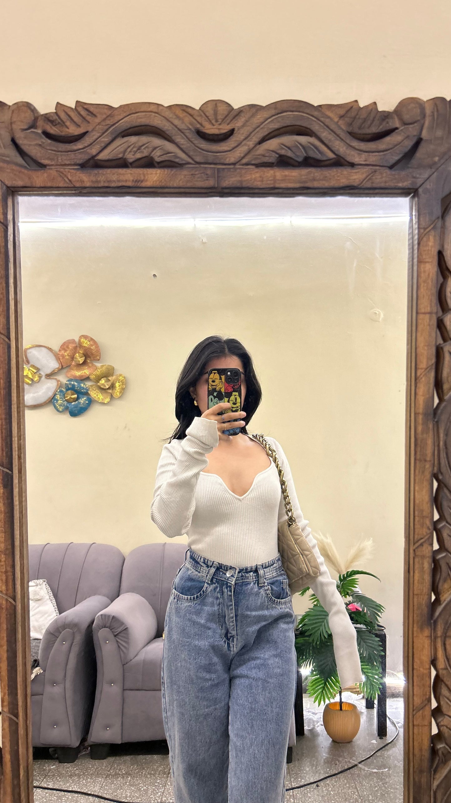 Cute top thrifted 32-34 bust
