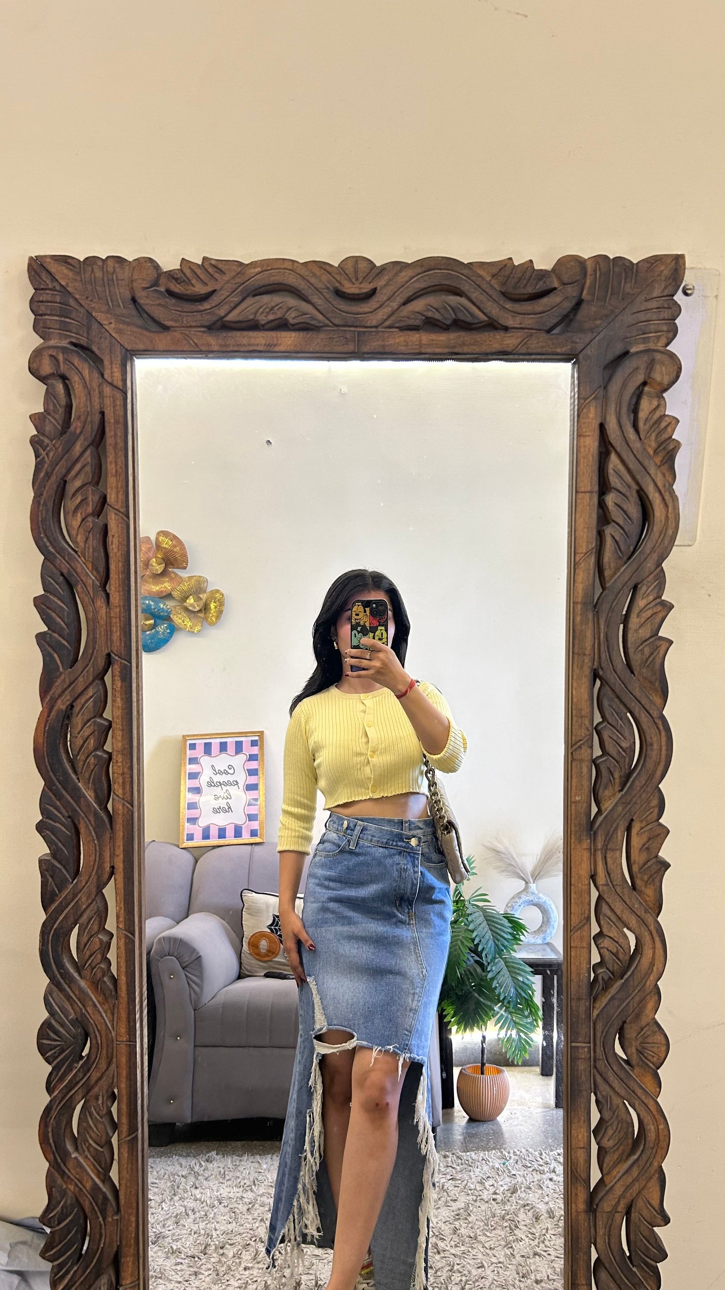 15) Korean skirt 26 waist/l:35