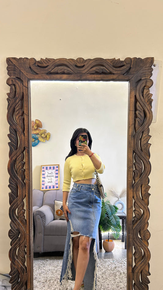 15) Korean skirt 26 waist/l:35