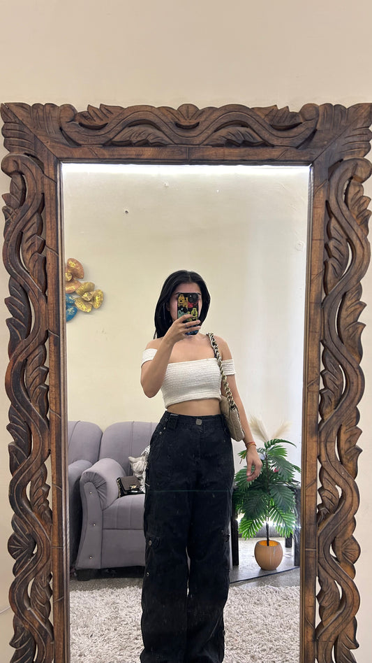 75) cargo pants 36 waist/ rise:12inch