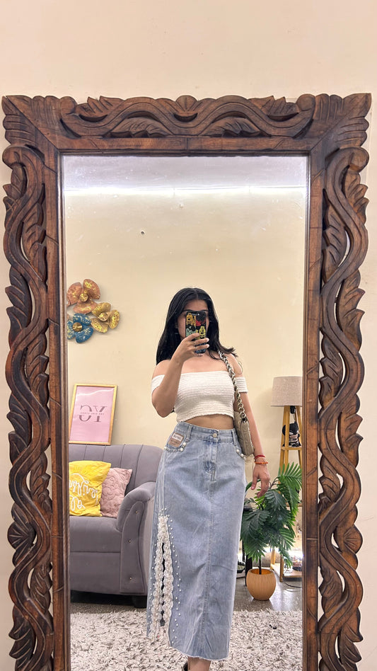 12)korean skirts waist - 33/L 30