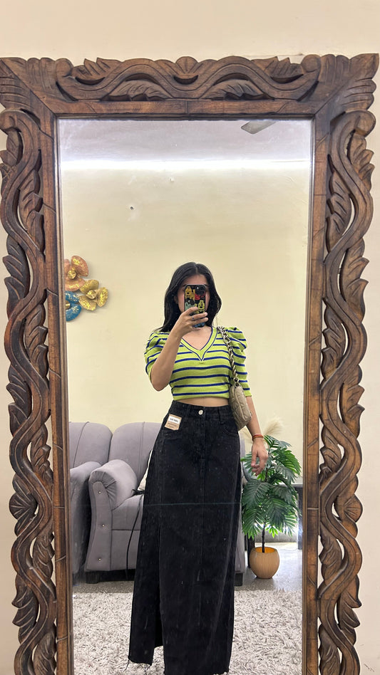 100) korean skirt 28 waist /l:35