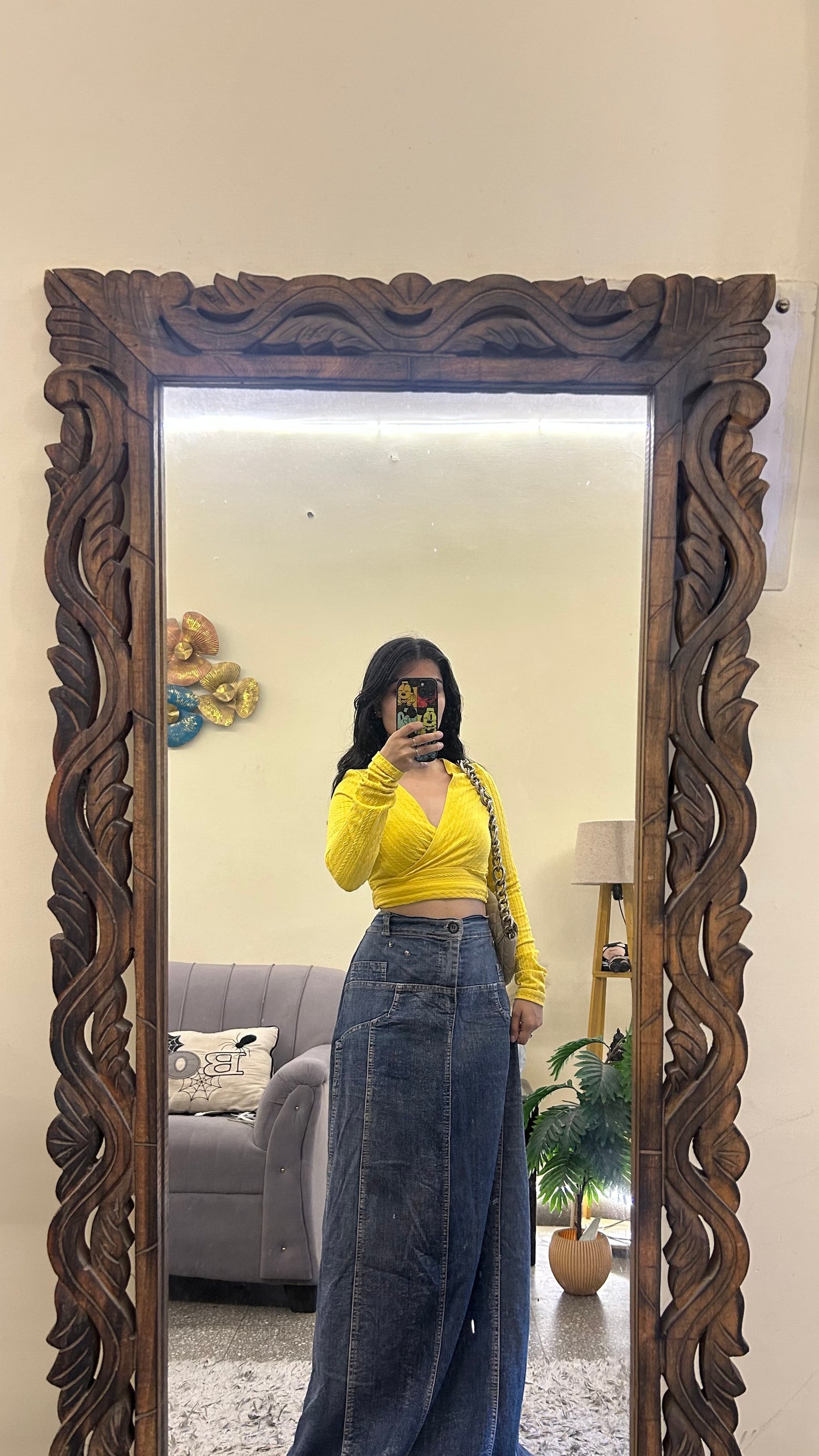 81) Korean skirt 33 waist/l:42
