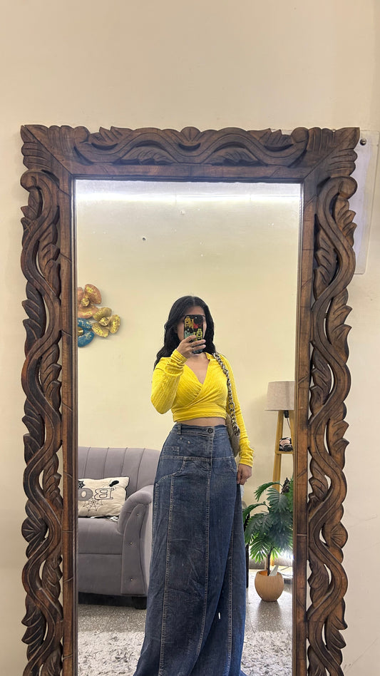 81) Korean skirt 33 waist/l:42