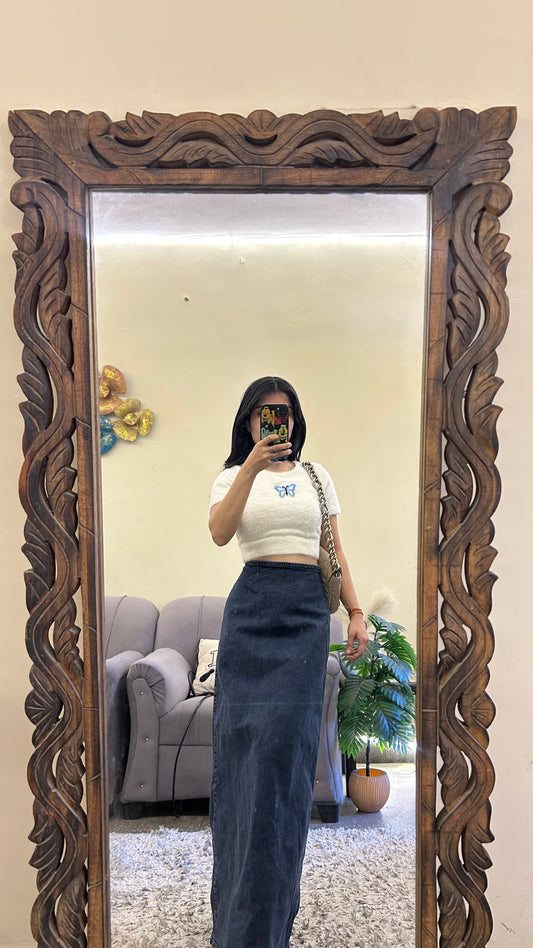 49) korean skirt 27 waist/l:38