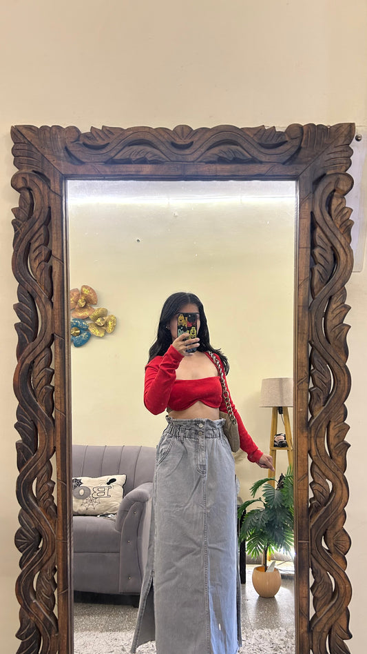 76) Korean skirt 26 waist/l:35