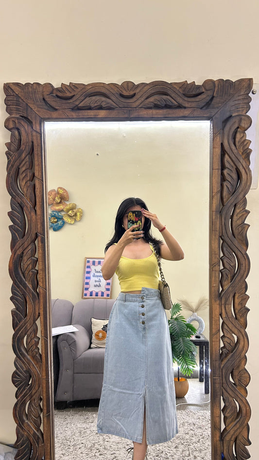 77) Korean skirt 26-28 waist/l:29