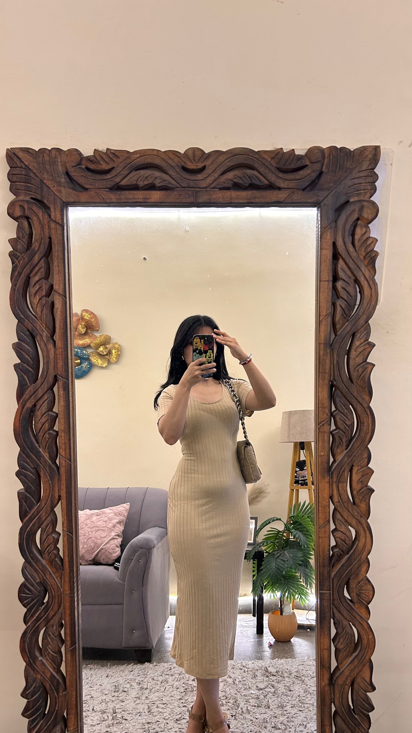 61) cute dress bust- 34/ L -46
