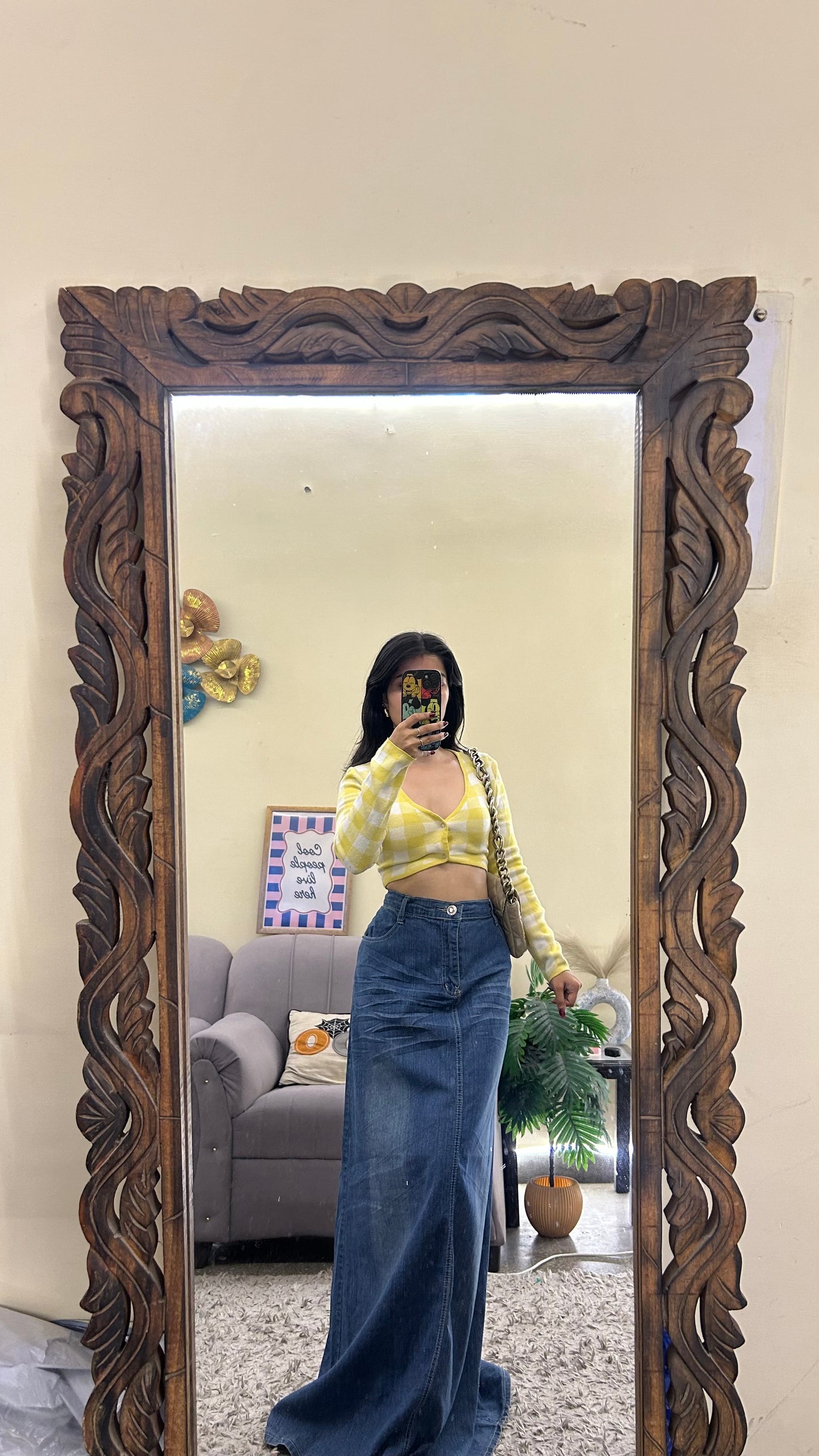 45) Korean skirt 35 waist/l:41