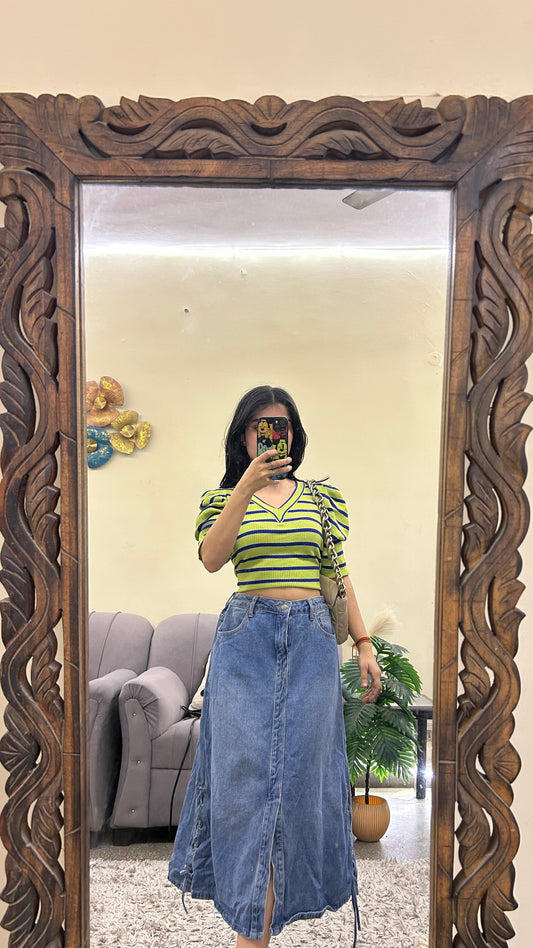 81) korean skirt 30 waist l:28