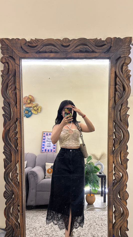 95) Korean skirt 24-28 waist/l:30